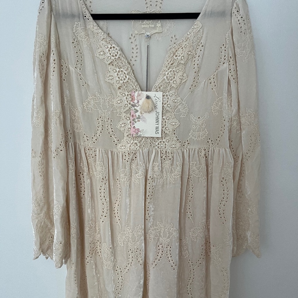 Johnny Was Sabina Velvet Mini Dress w/ Tags